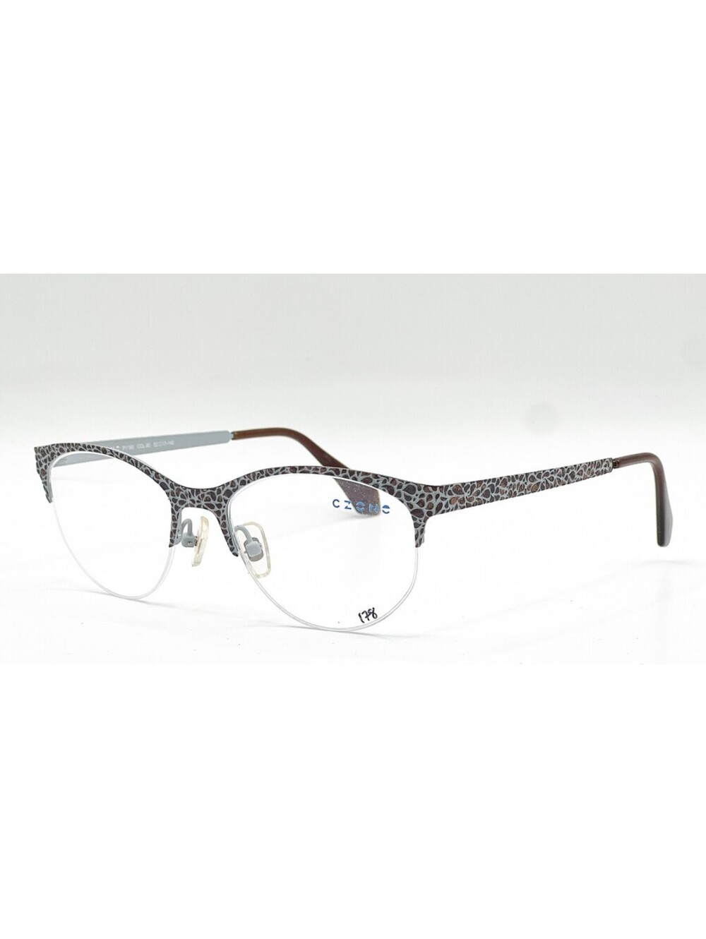 Czone P1160 Col.80 Milky Pattern Authentic Eyeglasses 52-17-140